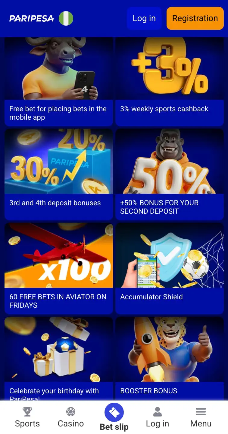PariPesa welcome bonus