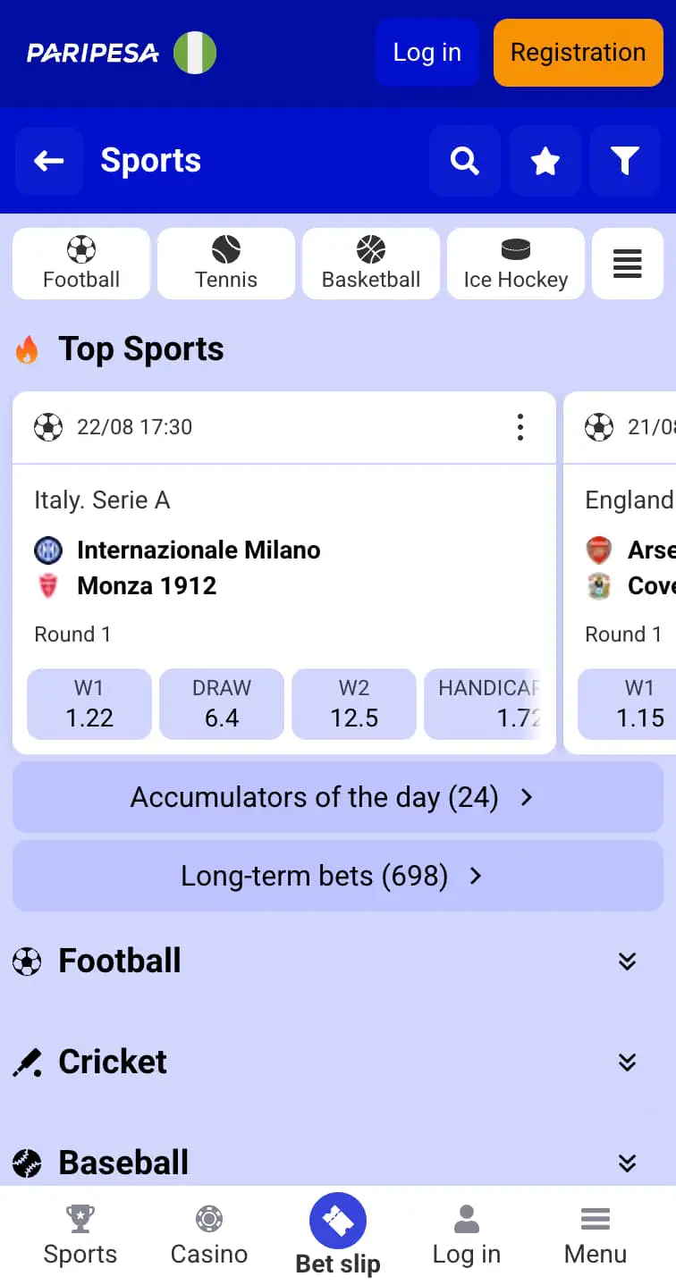 Paripesa sports betting