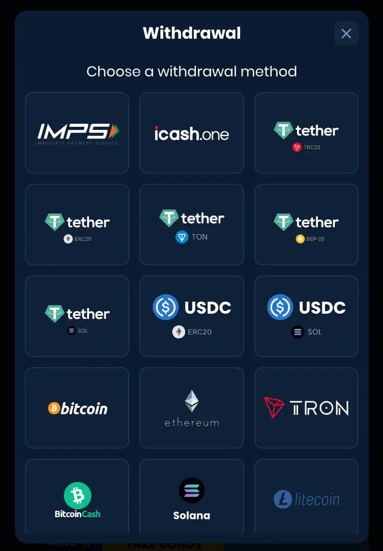 4Rabet payment methods