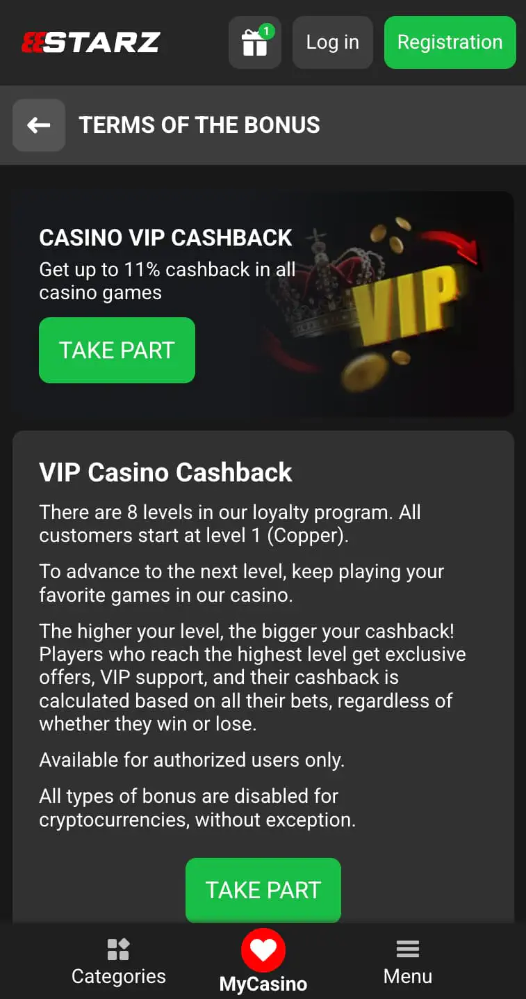888starz VIP Club