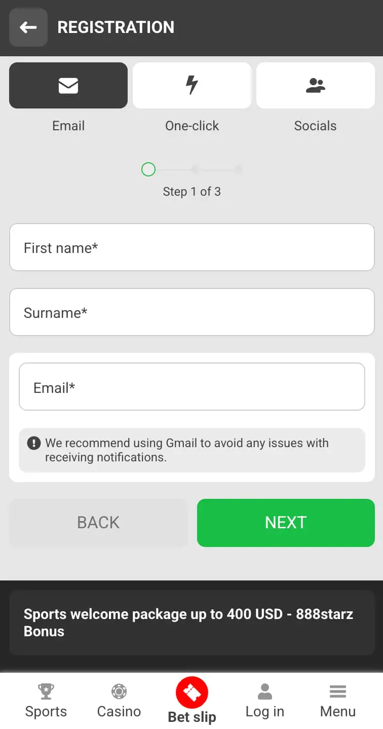 888starz registration