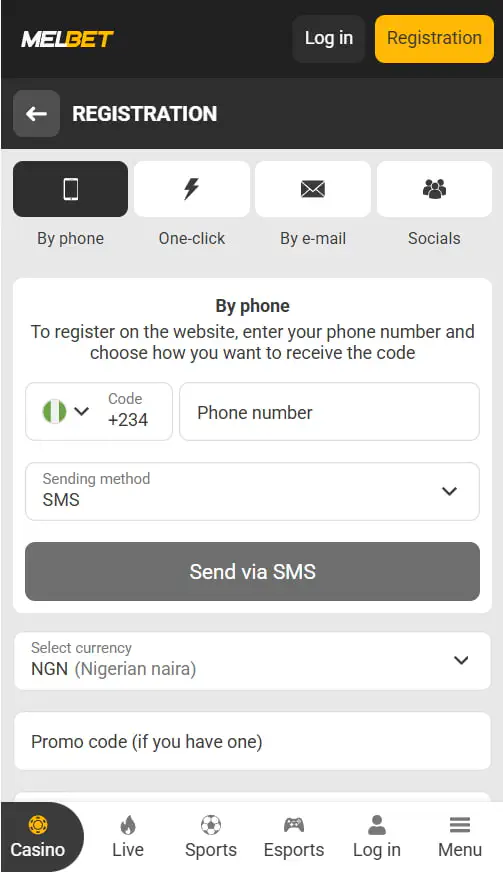 How to register an account and receive a welcome bonus