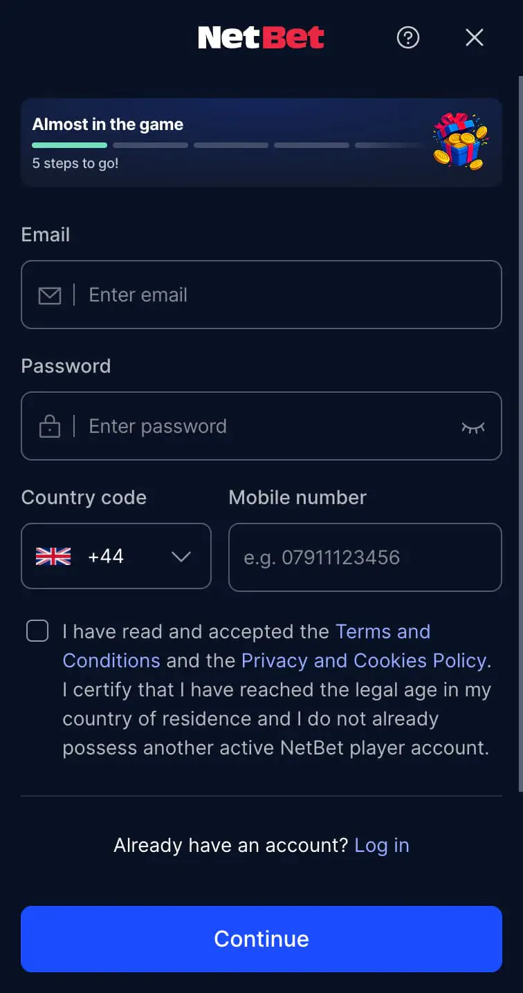 NetBet bonus