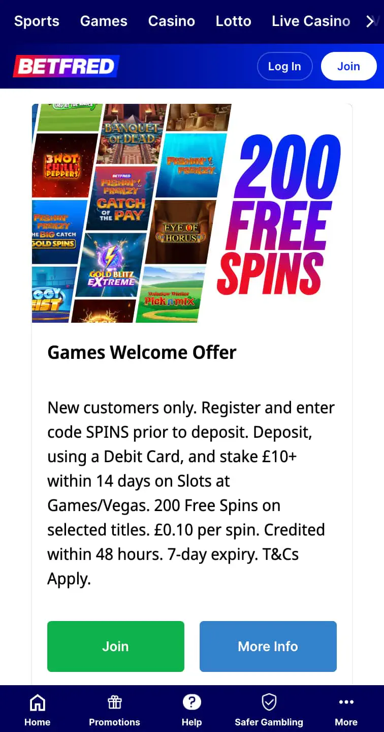 Casino Welcome Offer
