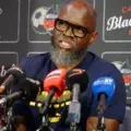 Mamelodi Sundowns' Steve Komphela gives half time update and how they will approach the second half against Milford FC 