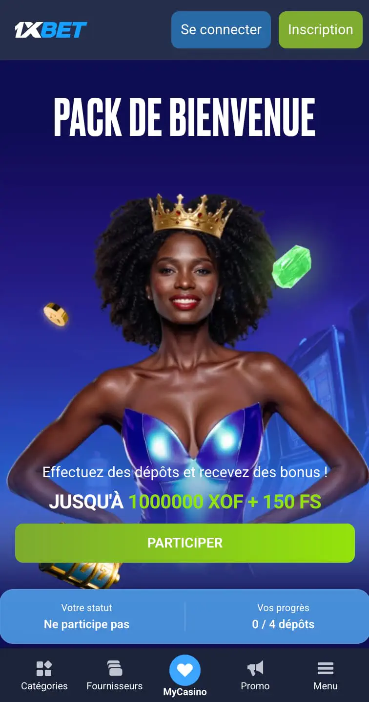 bonus casino 1xBet