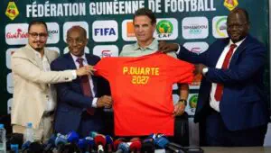 This is how Guinea starting line-up looks like against South Africa