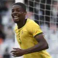 Ime Okon's goal for Bafana Bafana against Guinea at Orlando Amstel Arena