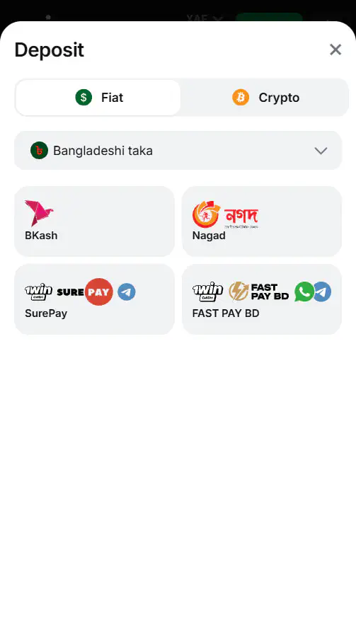 Deposit Funds on 1win