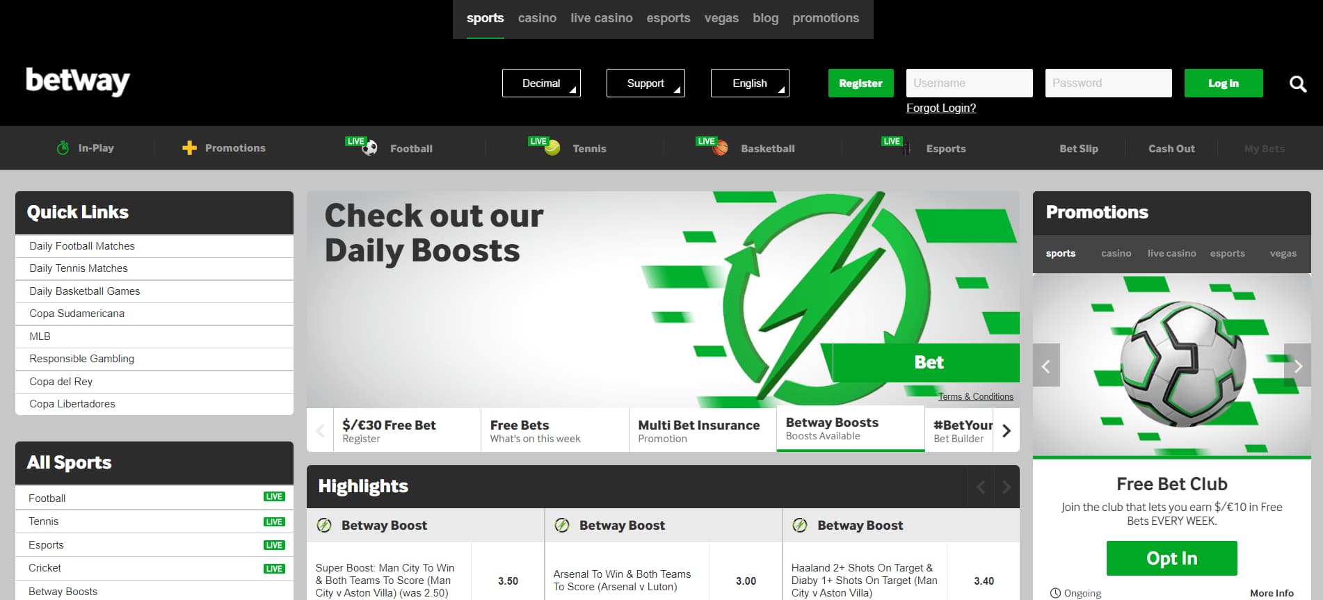 Official Website of Betway