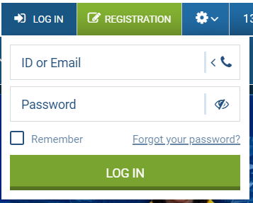 Log in to 1xBet Uganda