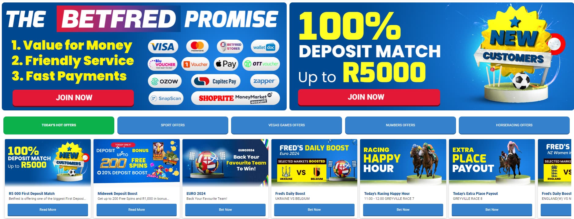 Betfred all bonuses