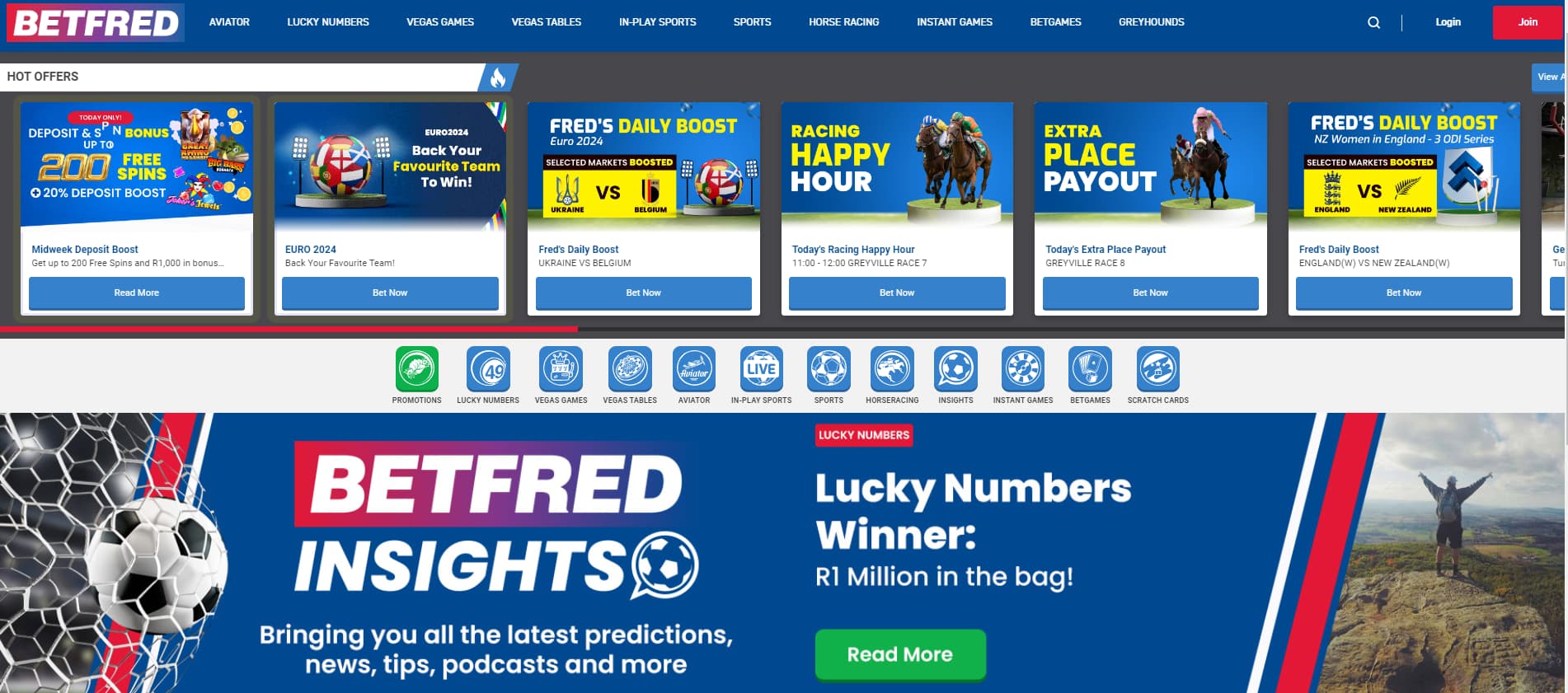 Betfred official site