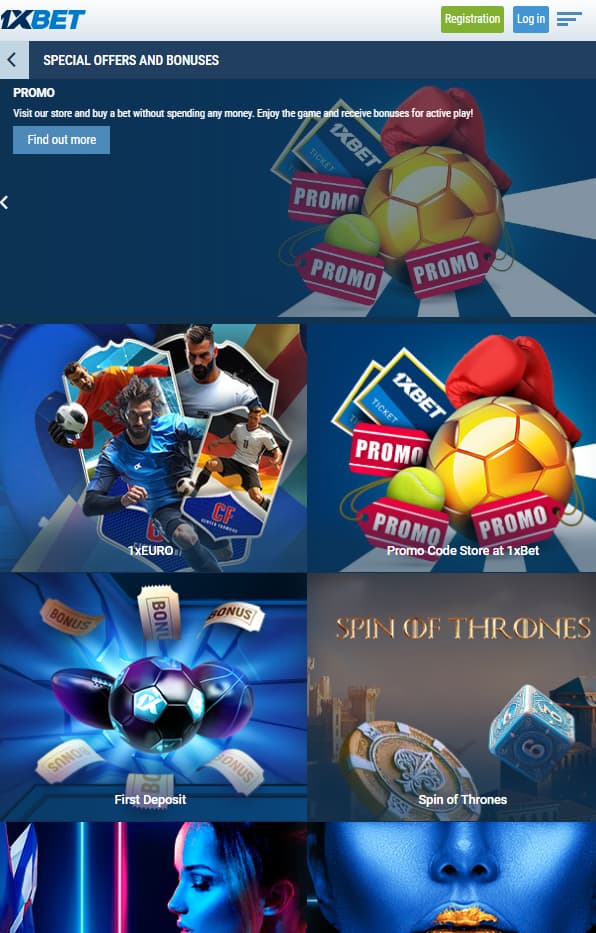 Bonus Offers on 1xBet