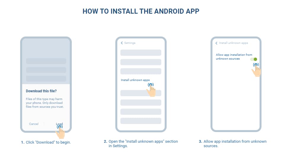 1xBet App Download Steps for Android