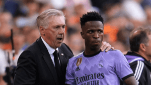 Ancelotti spoke out about the problem of racism around Vinicius