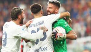 VIDEO. Giroud was Milan's goalkeeper in the match against Genoa and even made a save