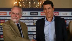 The president of Napoli was present in the club's dressing room during the match against Milan