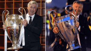 Ancelotti surpasses Ferguson's Champions League achievement