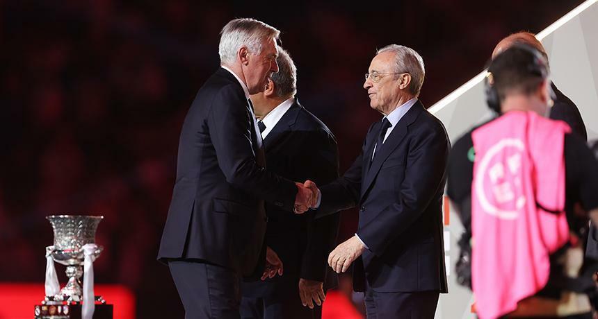 This is what greatness looks like. Florentino Perez breaks Santiago Bernabeu record