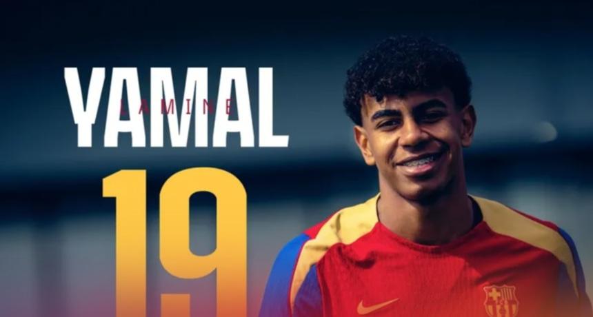 In the footsteps of a legend. Yamal took Messi's number for next season in Barcelona