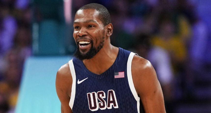 Durant secured a comfortable victory for the Americans over Serbia at the start of the 2024 Olympics