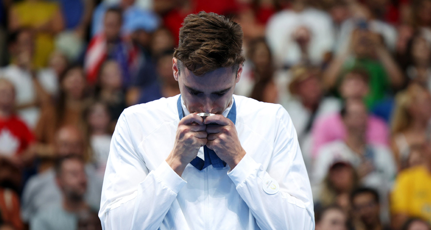 Olympic gold medal for swimming