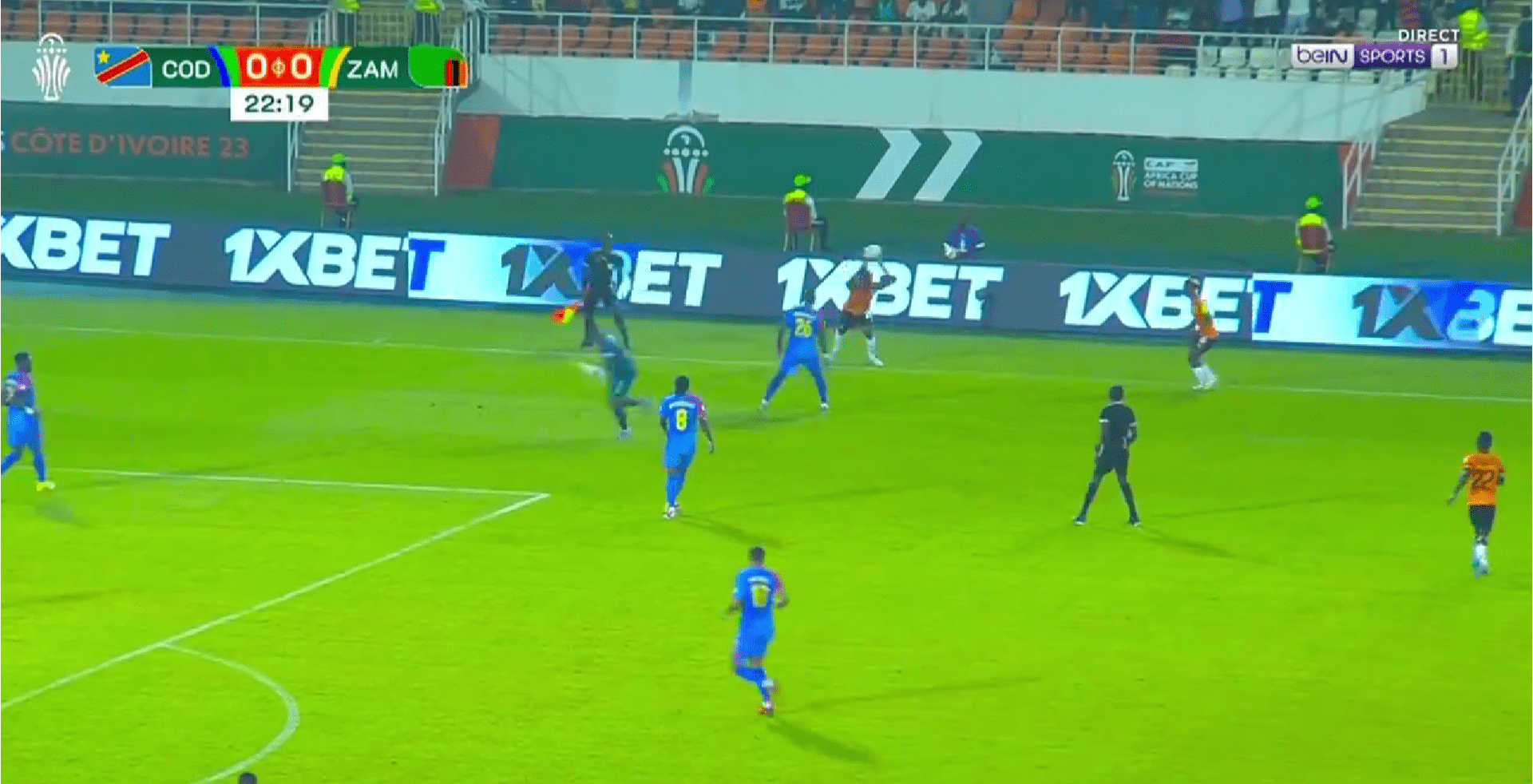 Chaos at a AFCON match
