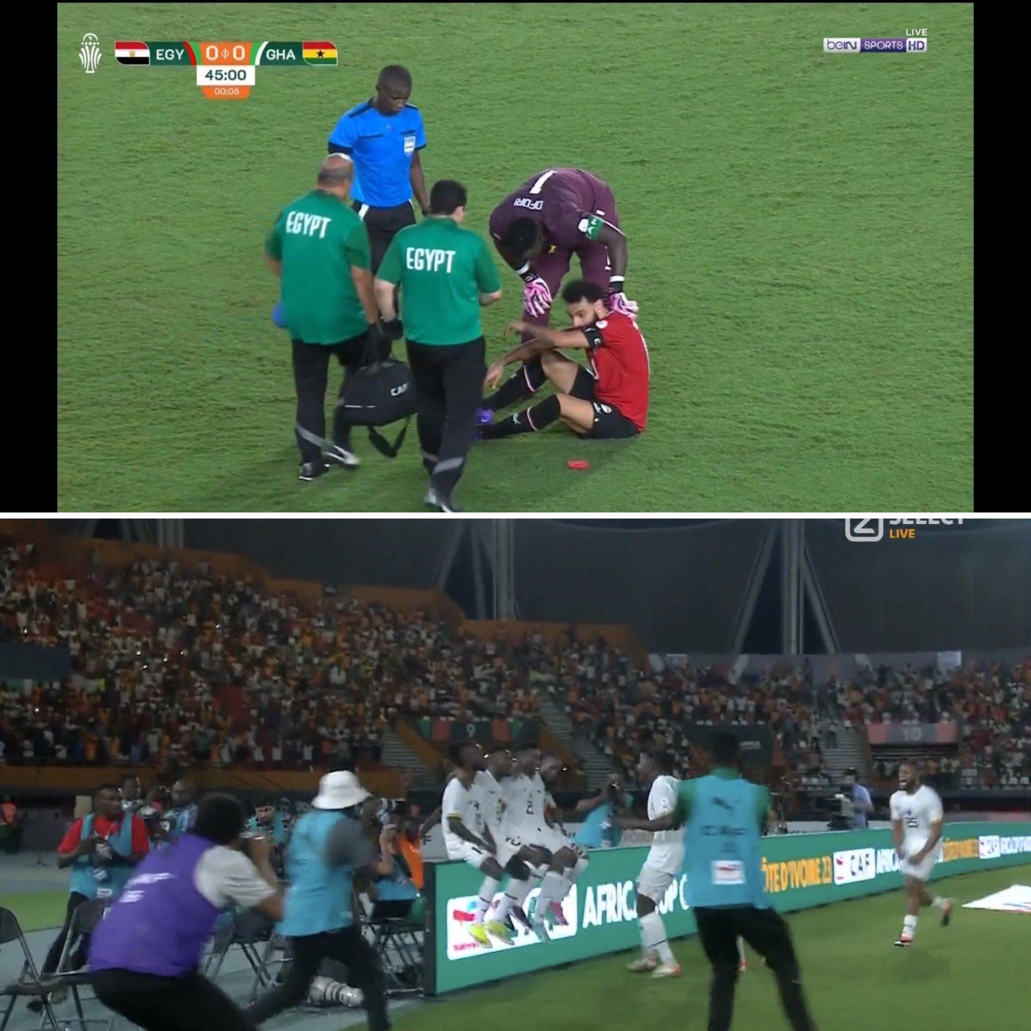 Salah was injured